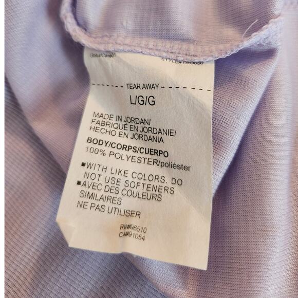 NWT Under Armour Twist Tech Quarter-Zip Logo Pullover Shirt Light Purple L *Flaw - Picture 8 of 9